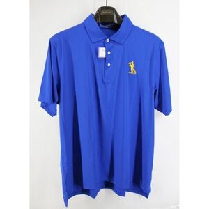 B DRADDY Sport Polo Shirt Mens XL Blue Course Golf Short Sleeve Performance